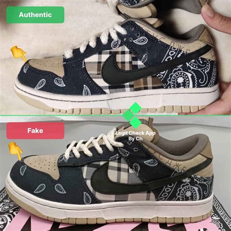 fake travis scott shoes|legit check travis scott dunk.